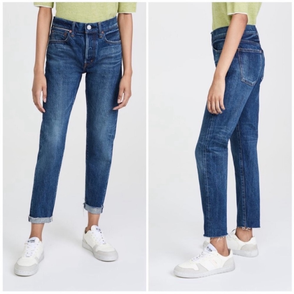 Like New EUC Moussy Wilbur Tapered Mid-Rise Blue
